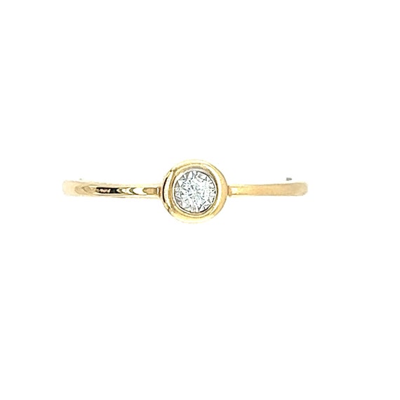 Stacking Ring Diamond 14k Gold