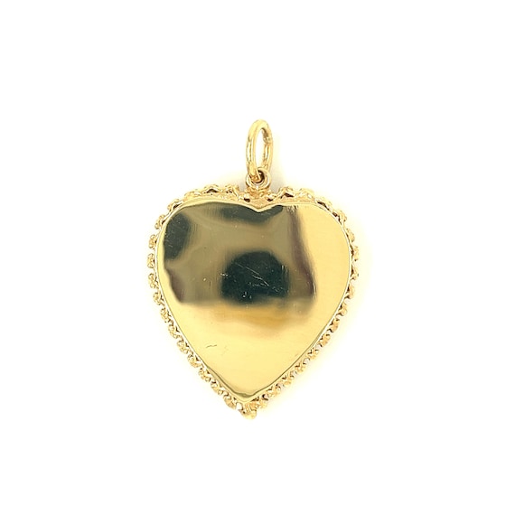Vintage Diamond Heart 14k Gold Locket - image 2