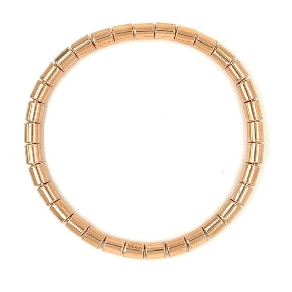 Stretch 14k Rose Gold Bracelet - image 1