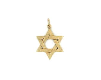 Vintage Star of David 14k Gold Charm