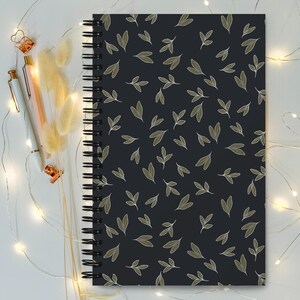 Floral Spiral Notebook: Soft Cover Botanical Journal