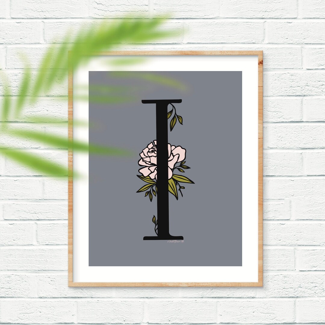 Printable Letter I Printable Wall Art Alphabet Print Letter - Etsy