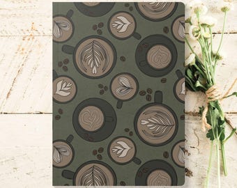 Coffee Lovers Softcover Notizbuch: Latte Art Design