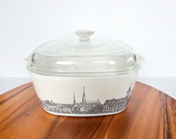 Corning Ware Renaissance P84B Casserole Dish With Lid, 4 Quart Baking