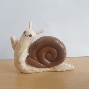 Adventure Time Happy Snail - Cute Clay Figurine Fan Art - Customizable art piece, Conversation starter, The lich, Cartoon Network