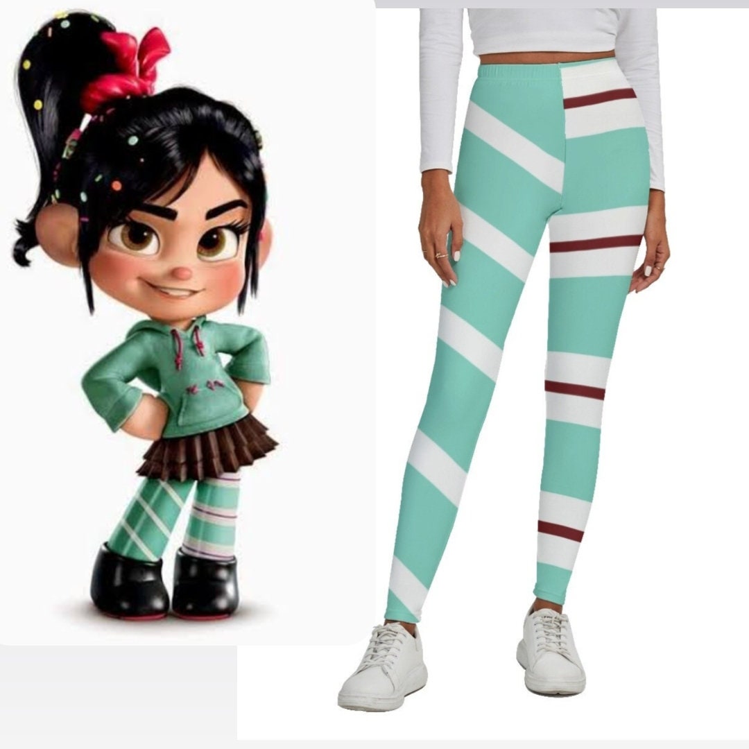 Wreck It Ralph Vanellope Cosplay Costumes Adult Kid Hoodie Skirt Leggings  Outfit