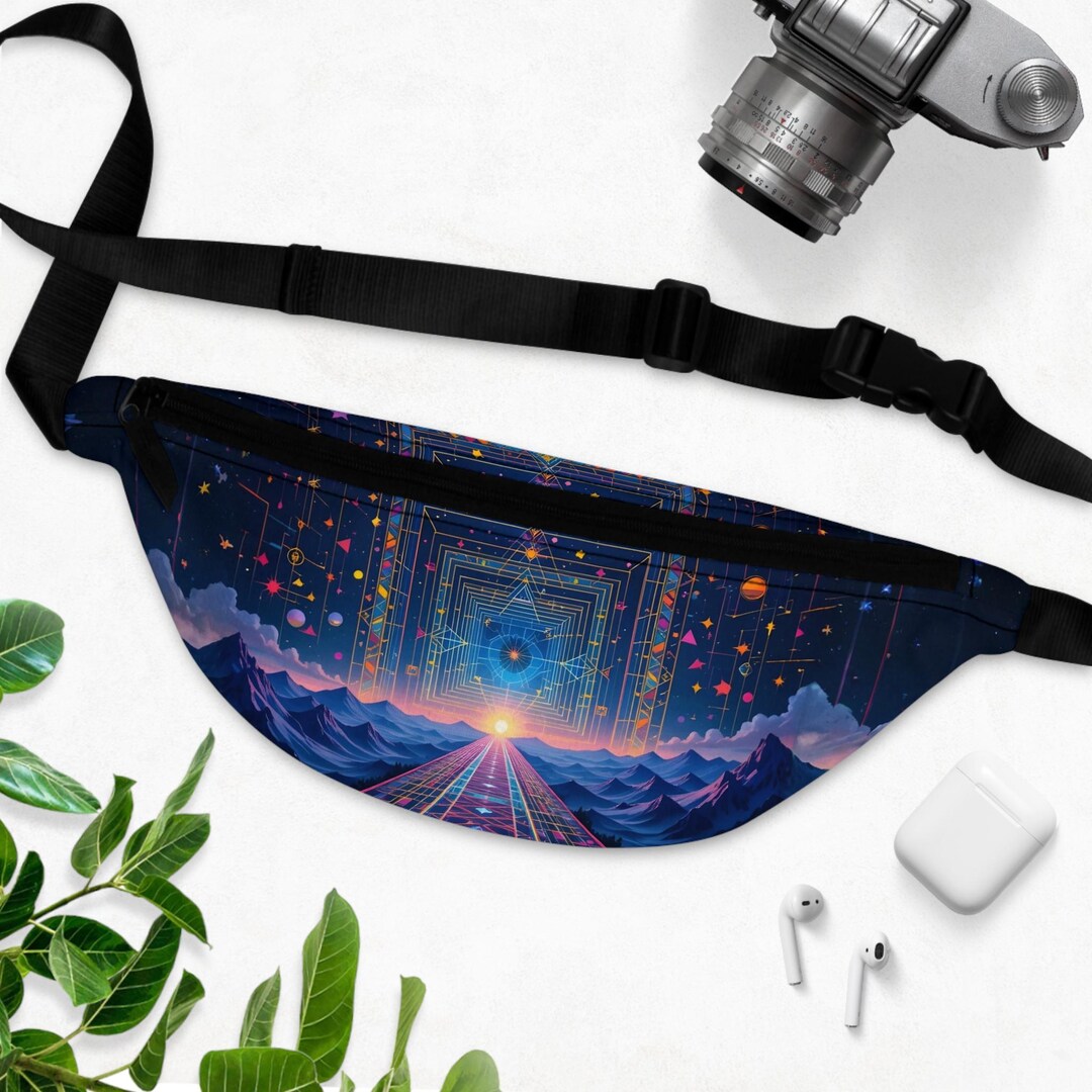 Banane (Fanny Pack) Cosmic Space Rave Festival - Motif Galaxie, Neuf Avec étiquettes