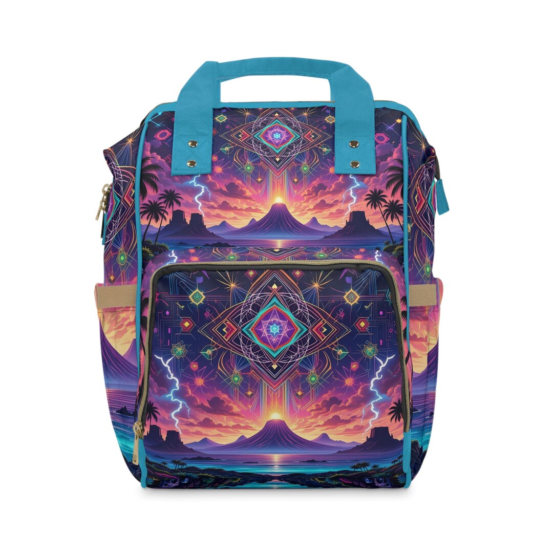 Galaxy Diaper Backpack: Sacred Geometry Nursery Travel Bag - Etsy