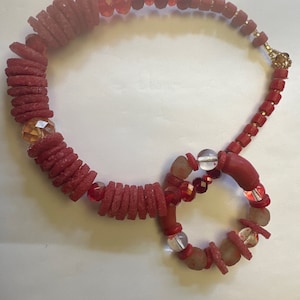 Handmade African wedding jewellery set with necklace and bracelet. Traditional wedding events, statement piece. Made in Ghana