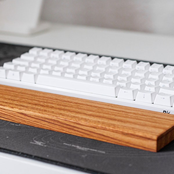 Keyboard Wrist Rest with Storage, Wooden Mechanical Keyboard Wrist Palm Rest for Ergonomic Typing, Relief Typing Pain