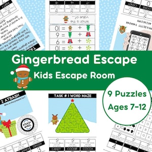 Escape Room for Kids - Gingerbread Escape - Ages 7-12