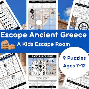 Salle d&#39;évasion pour enfants - Évasion de la Grèce antique - 7-12 ans