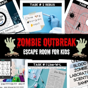 Escape Room for Kids - Zombie Outbreak - Ages 7-12