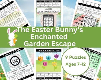 Easter Escape Room for Kids: Bunny's Garden Adventure (PDF)