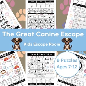 Escape Room for Kids - The Great Canine Escape - Ages 7-12