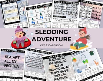 Escaperoom wintersleeën voor kinderen (7-12 jaar) (pdf)