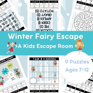 Escape Room for Kids - Winter Fairy Escape - Ages 7-12