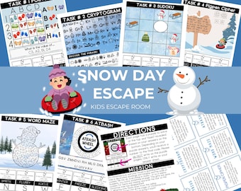 Winterescapekamer voor kinderen - Snow Day Escape - 6-10 jaar