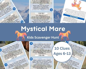 Scavenger Hunt for Kids - Mystical Mare - Horse Treasure Hunt - Ages 6-13