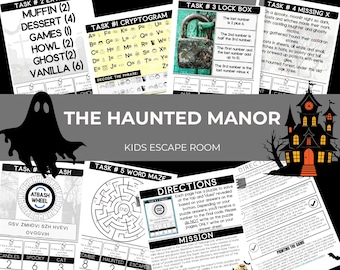 Spooky Escape Room Fun: Halloween Game for Kids (Ages 6-8) - Print-at-Home