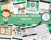 Printable Escape Room Kit For Junior Scouts | Detective Badge Activity, Fun No Prep Group Game