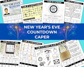 Escape Room for Kids - New Year's Eve Countdown Caper - Ages 7-12