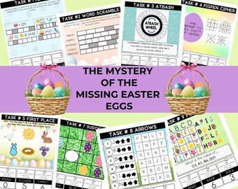 Easter Escape Room for Kids: Mystery of the Missing Easter Eggs (Printable)