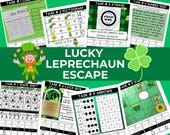 Leprechaun Escape Room for Kids: St. Patrick's Day Printable Game (Ages 7-12)