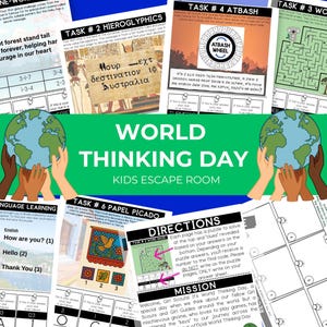 World Thinking Day Escape Room: Scout Puzzle Game (Ages 6-12)
