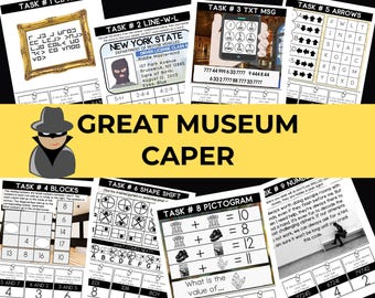 Aventura de escape room para niños: 9 desafíos de rompecabezas imprimibles para una fiesta de cumpleaños creativa y divertida (de 7 a 12 años).