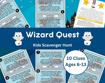 Búsqueda del tesoro para niños - Wizard Quest - Búsqueda del tesoro - Edades 6-13