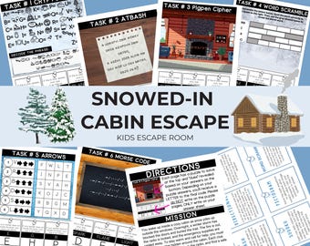 Escape Room voor kinderen: ingesneeuwde kajuit: 6-10 jaar (pdf)