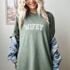Wifey Oversized Comfort Colors Shirt,