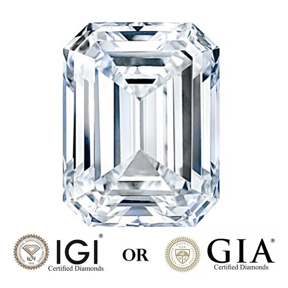 Stunning 2.00 Ct Emerald Lab Grown Diamond F, VS1 - Eco-friendly 