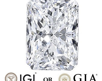 Large 7.00 Ct Radiant Lab Grown Diamond - G, VS2 - IGI Certified - Eco-friendly - Ideal Anniversary & Engagement Ring
