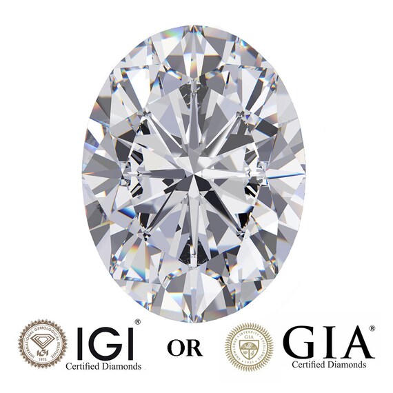 Eco-friendly 5.00 Ct Oval Lab Grown Diamond - F Color, VS1 Clarity 