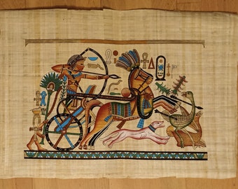 Authentic Egyptian Hand Painted Papyrus