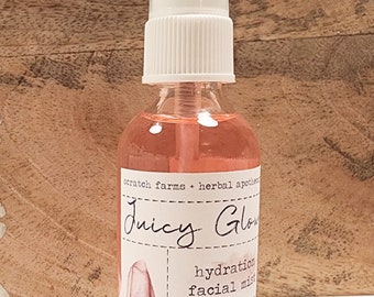 Juicy Glow Hydration Gesichtsnebel Hautpflege Feuchtigkeitsspendend für alle Hauttypen Farms Natural Organic Clean Makeup Treatment Farm Oils Anti Aging