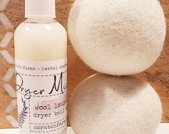 Saubere Wäsche Wolle Trockner Balls Mist Scratch Farmen Natürliche Organische saubere Make-up Behandlung Farm Öle Mist Duft Ziege