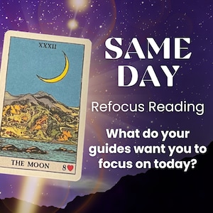 Same Day Refocus Reading - Lenormand One Card Reading - What Your Spirit Guides Want You to Focus On Right Now - Psychic Reading in 24 Hours