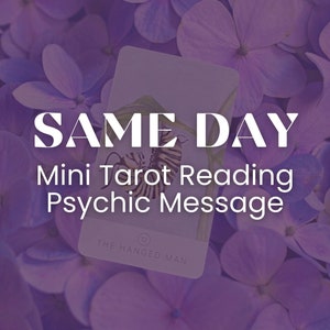 Same Day Tarot One Card Mini Reading - Mini Message For You from the Universe