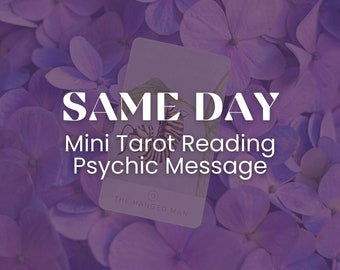 Same Day Tarot One Card Mini Legung - Mini-Botschaft für Sie aus dem Universum