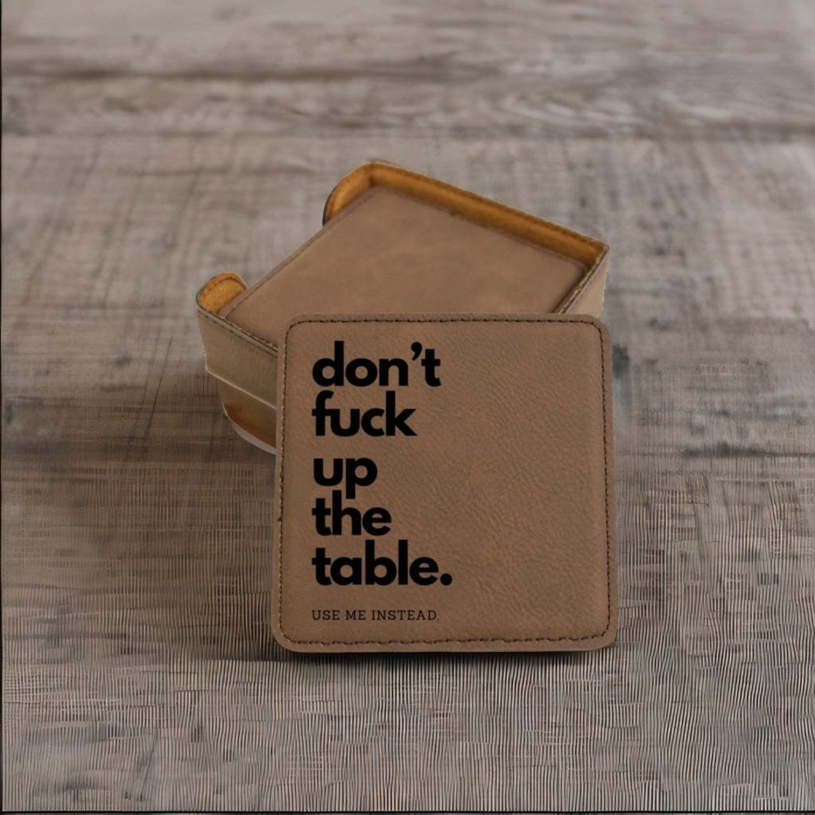 Humored Funny Coaster - Etsy