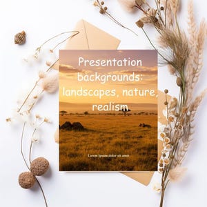 Landscape Google Slides Template - Nature Presentation Backgrounds, Stunning Earth Views, Commercial Use, Editable Aesthetic Slides