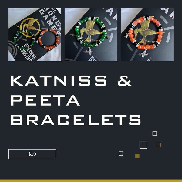 Peeta + Katniss Matching Bracelets