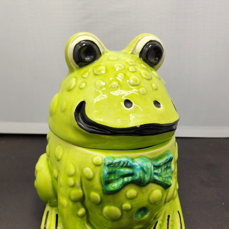 Frog Cookie Jar - Etsy