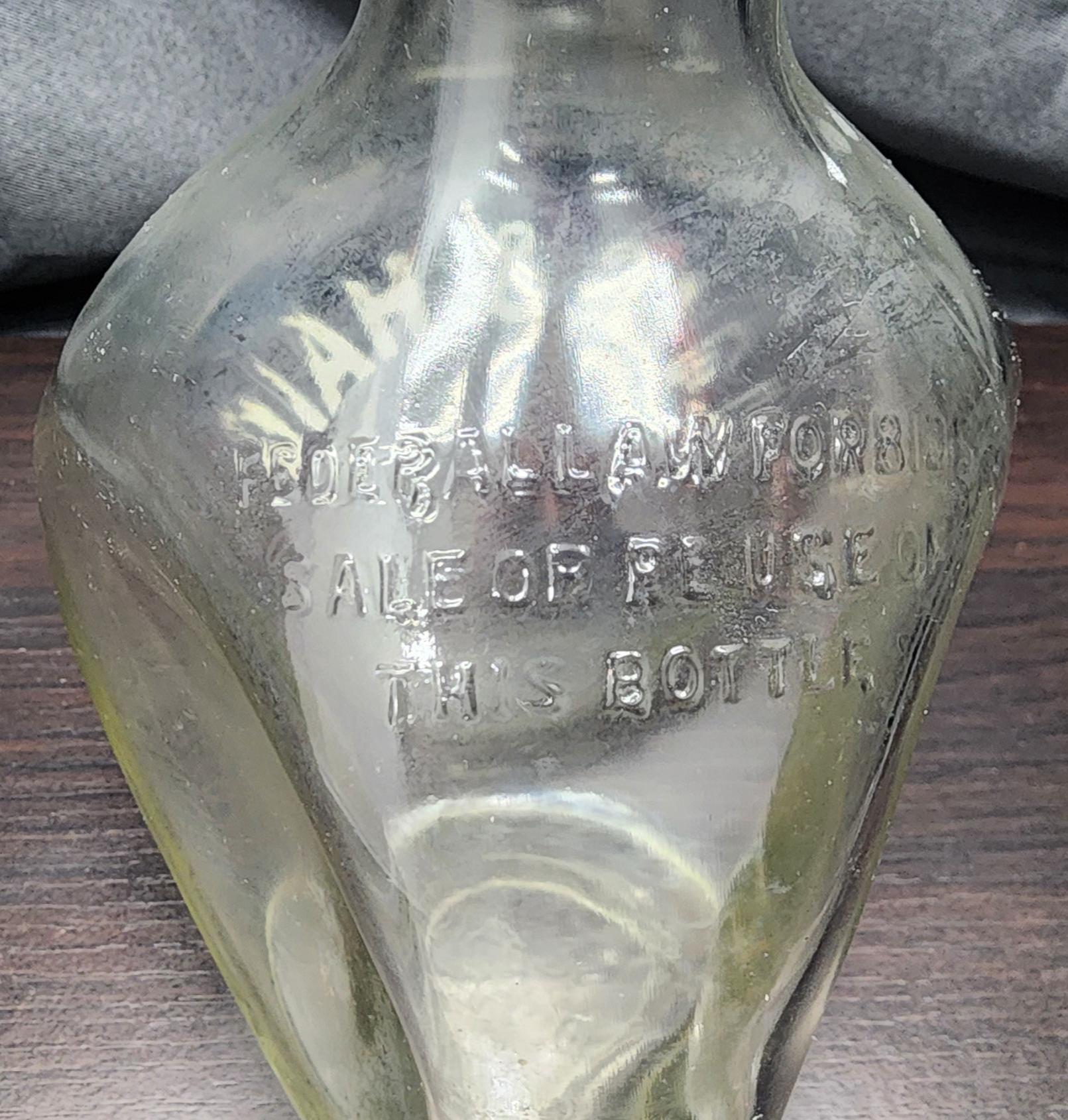 Vintage Haig & Haig Pinch Scotch Whisky Bottle - 1935-1964 Empty