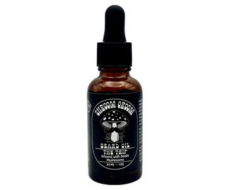Beard Oil - Infused with Organic Reishi Mushrooms - 100% All-Natural Handmade - Sandal Wood - Vanilla