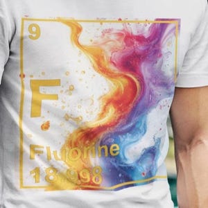 Reactive Nature Chemistry Shirt - Fluorine Element Design