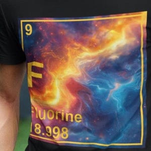 Reactive Nature Chemistry Shirt - Fluorine Element Design